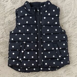 Kids Polka Dot Puffer Vest